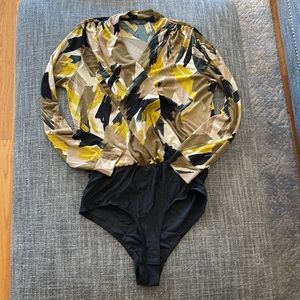 Faux wrap bodysuit